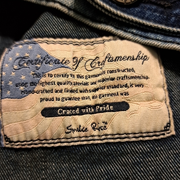 Mens Smoke Rise Jean Jacket Size L - Picture 9 of 14